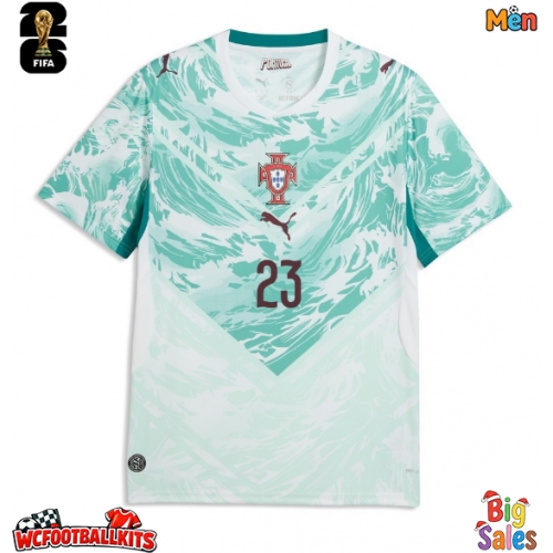Portugal Vitinha #23 Replica Away Stadium Shirt World Cup 2026 Short Sleeve
